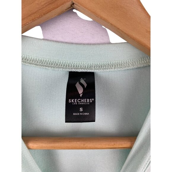Skechers Womens Mint Green Knot Front Tee S - Picture 5 of 6